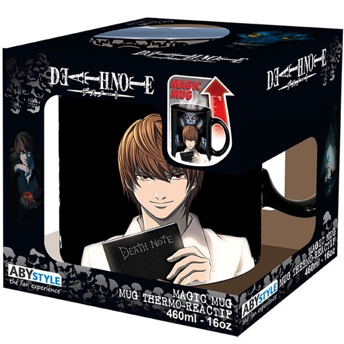 death note - tazza heat change 460ml - kira & l