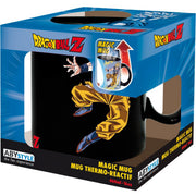 dragon ball - tazza heat change 460ml - goku vs buu