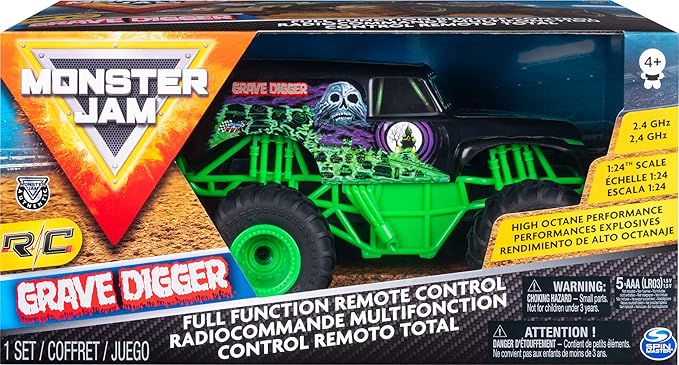 monster jam - monster truck radiocomandato - gravedigger