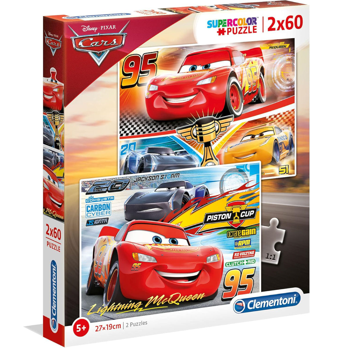cars 3 - puzzle 2x60 pezzi