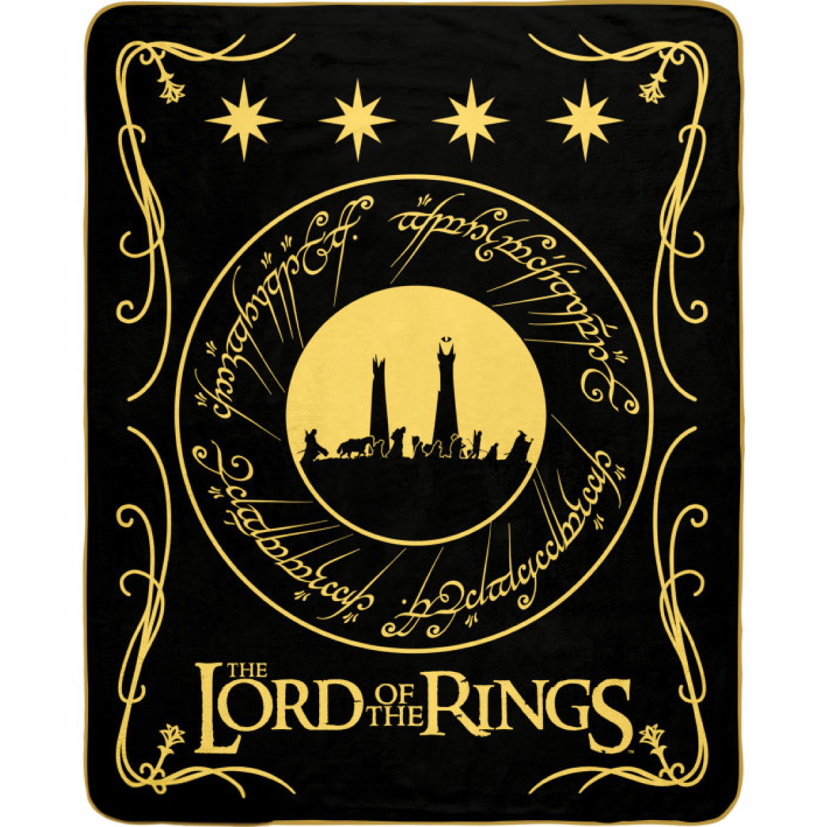 the lord of the ring - la compagnia dell'anello - coperta 150x120cm