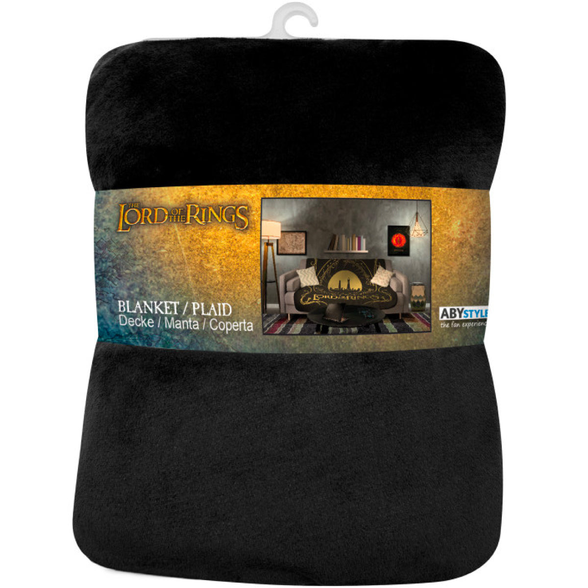 the lord of the ring - la compagnia dell'anello - coperta 150x120cm