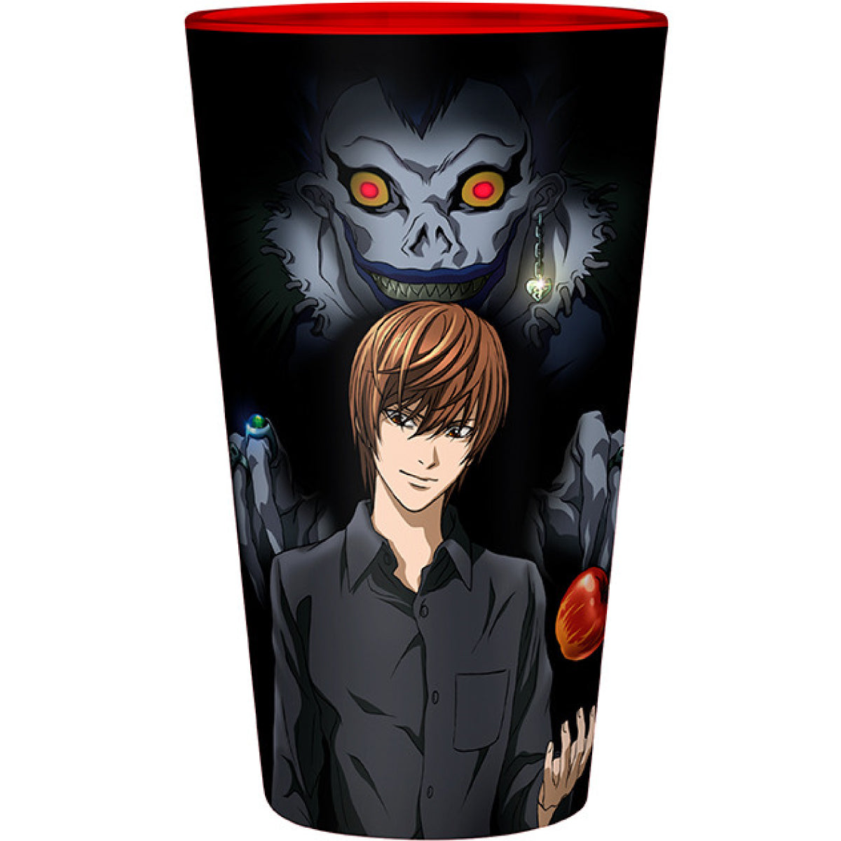 death note - bicchiere large 400ml - light & misa