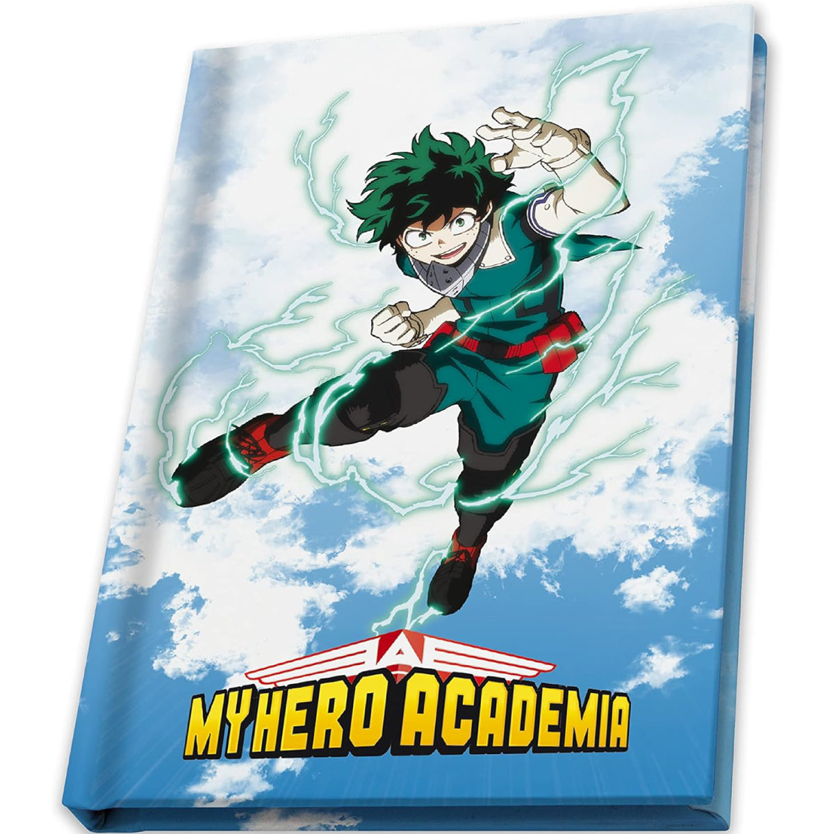 my hero academia - gift set - large glass + pin + notebook heroes