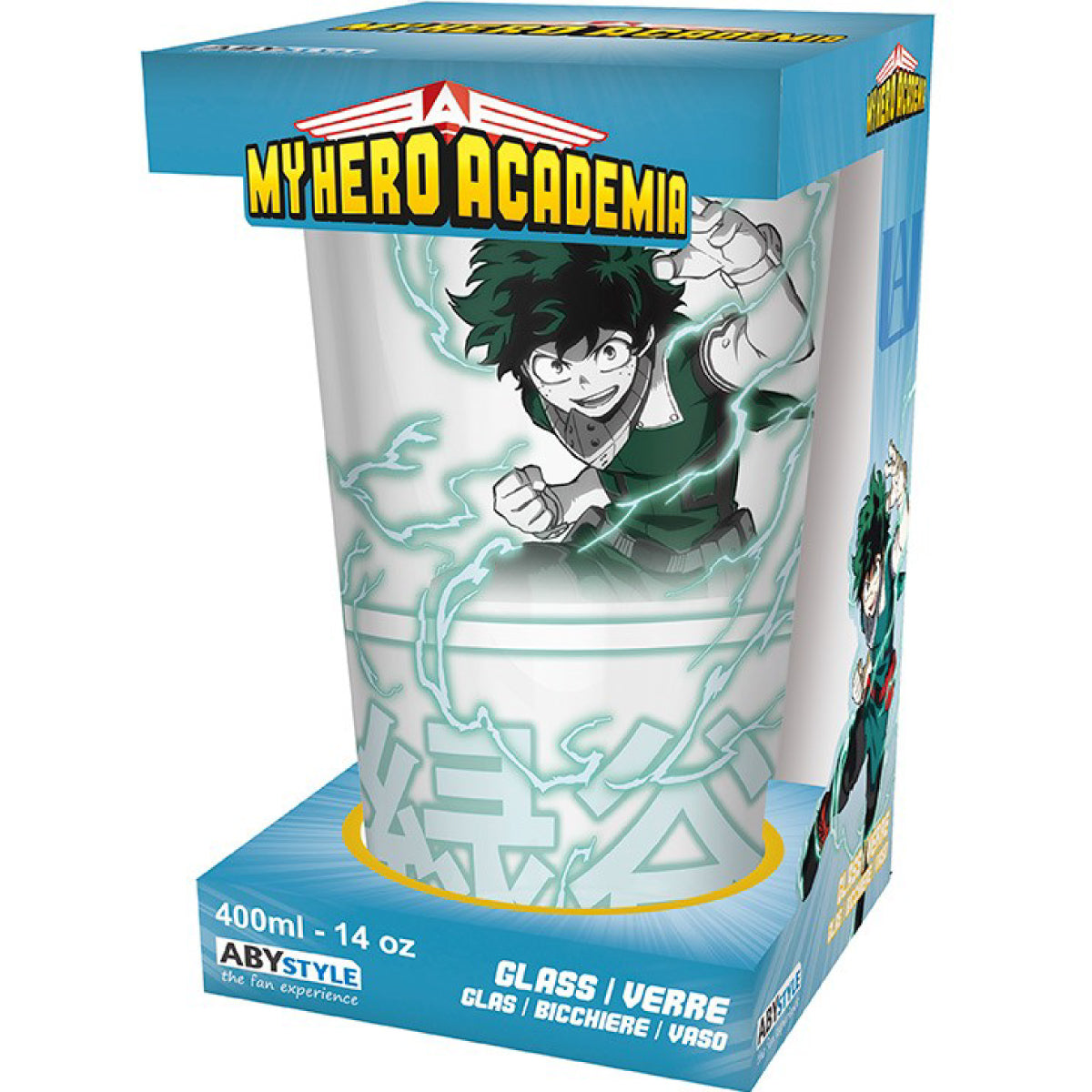 my hero academia - bicchiere large 400ml - izuku & bakugo