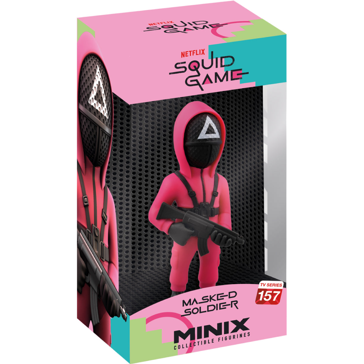 squid game - masked triangle guard - tv series 157 - minix collectible figurines