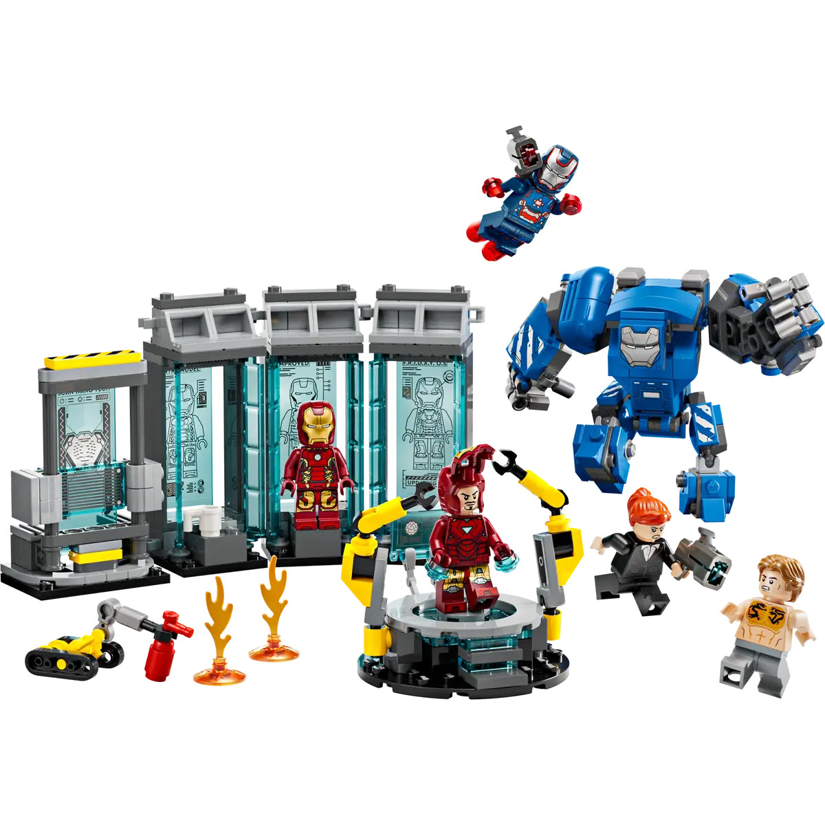 76315 - laboratorio di iron man: sala delle armature