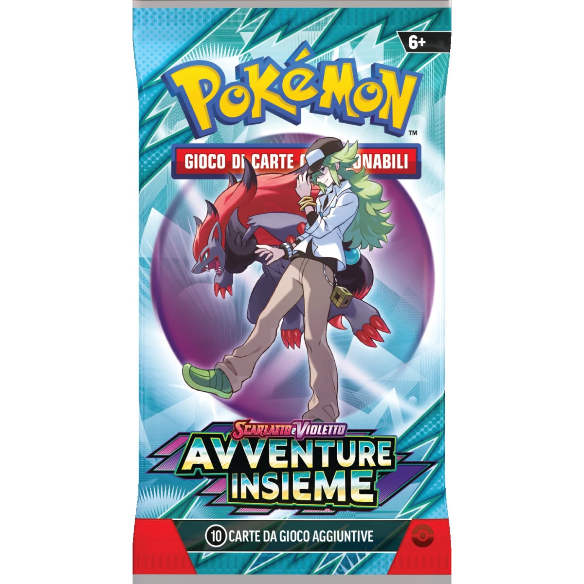 pokémon scarlatto e violetto avventure insieme - bustina singola 10 carte (ita)