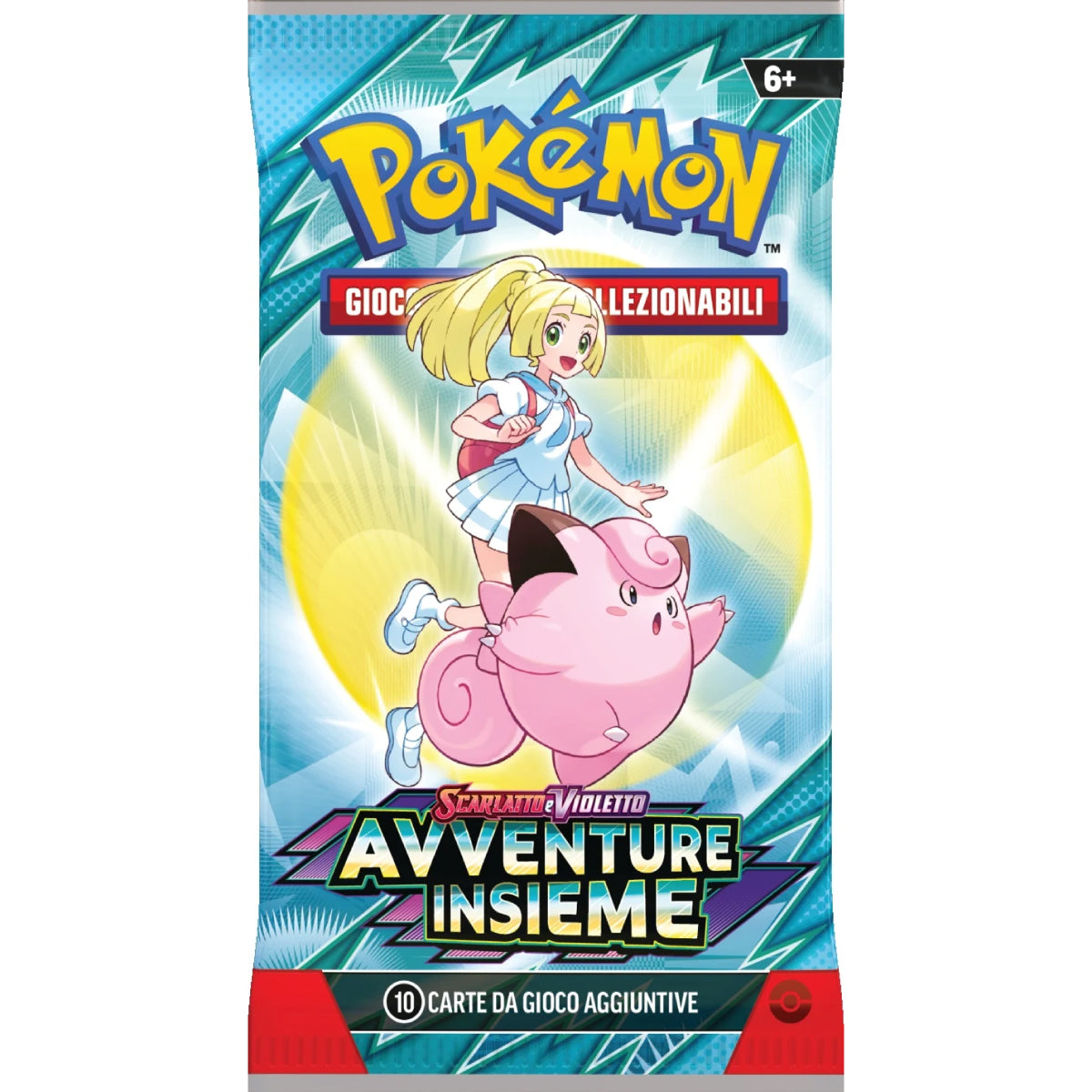 pokémon scarlatto e violetto avventure insieme - bustina singola 10 carte (ita)