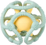 set 2 palline in silicone verde acqua - giallo