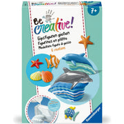 be creative! - modellare figure di gesso - animali marini