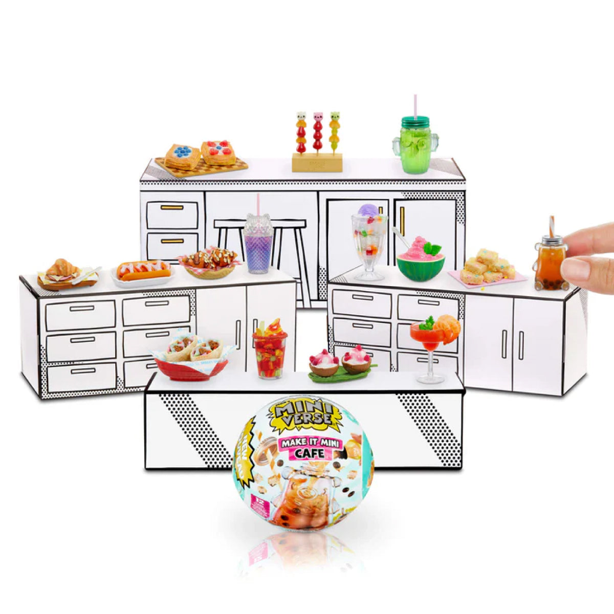 mga's miniverse - make it mini food - cafe - serie 4