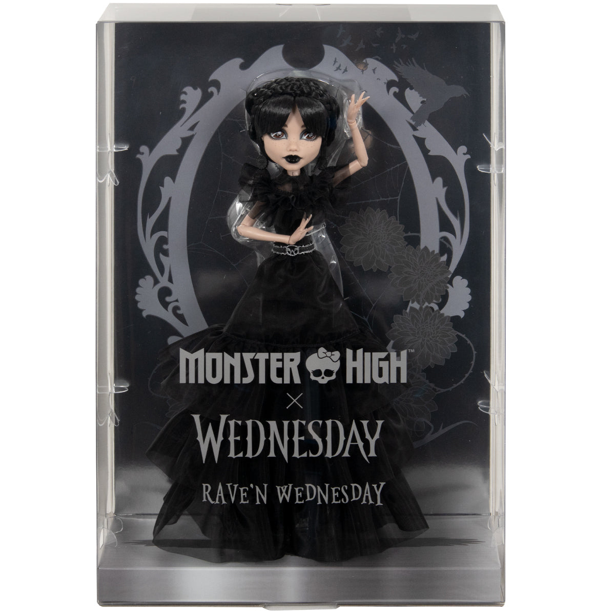 monster high - mercoledì addams con l'abito del ballo - bambola fashion
