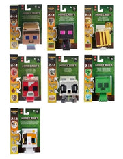 minecraft - flippin' figs personaggio 10cm - modello assortito