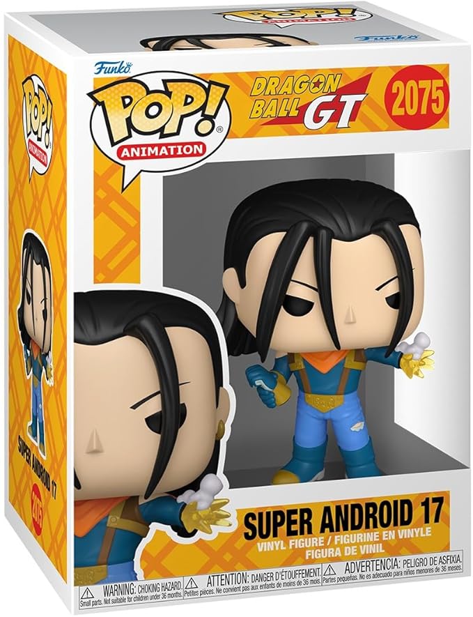 dragon ball gt - super androide 17 di 9cm - funko pop! 2075