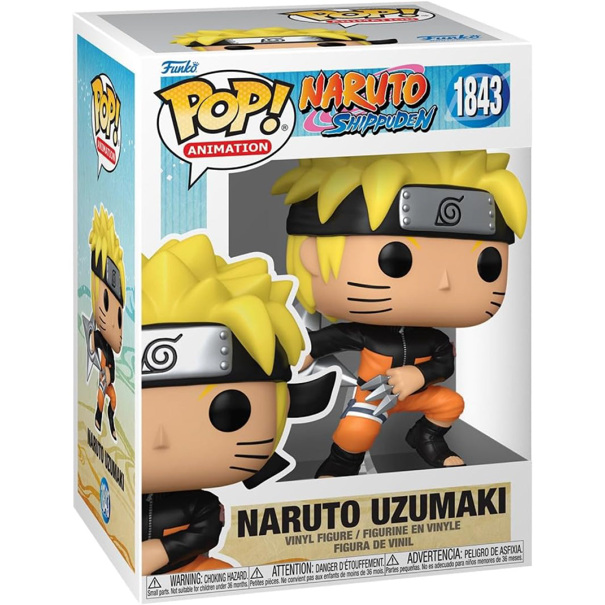 naruto shippuden - naruto uzumaki 9cm - funko pop! 1843