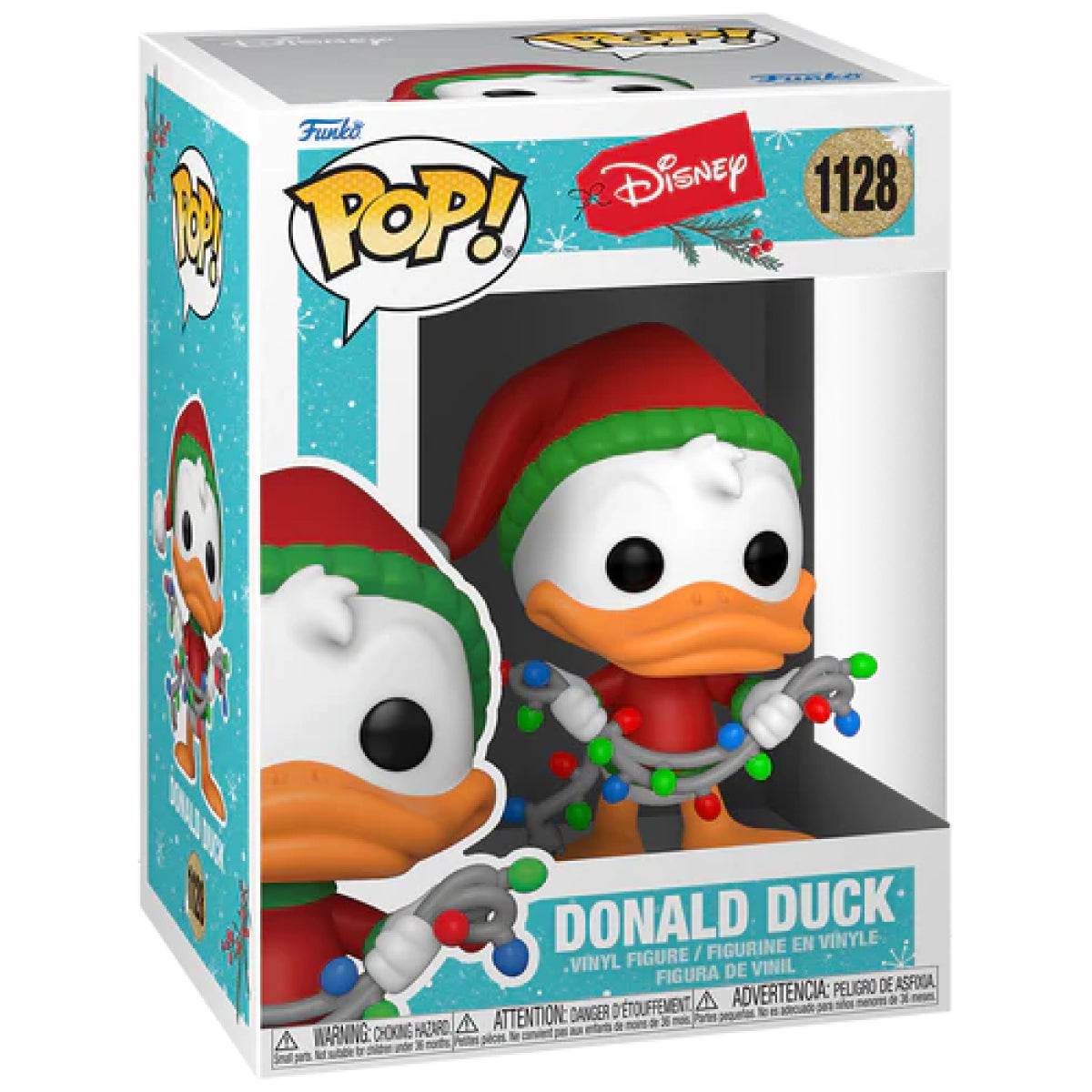 disney: holiday - donald duck 9cm - funko pop! 1128