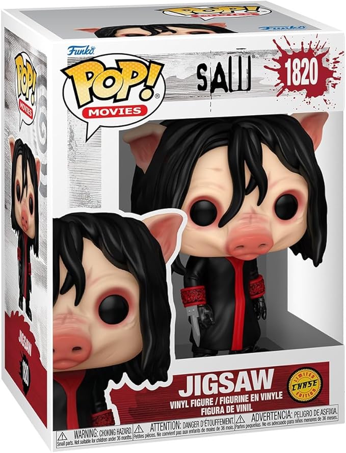 saw - jigsaw killer 9cm - funko pop! 1820 chase