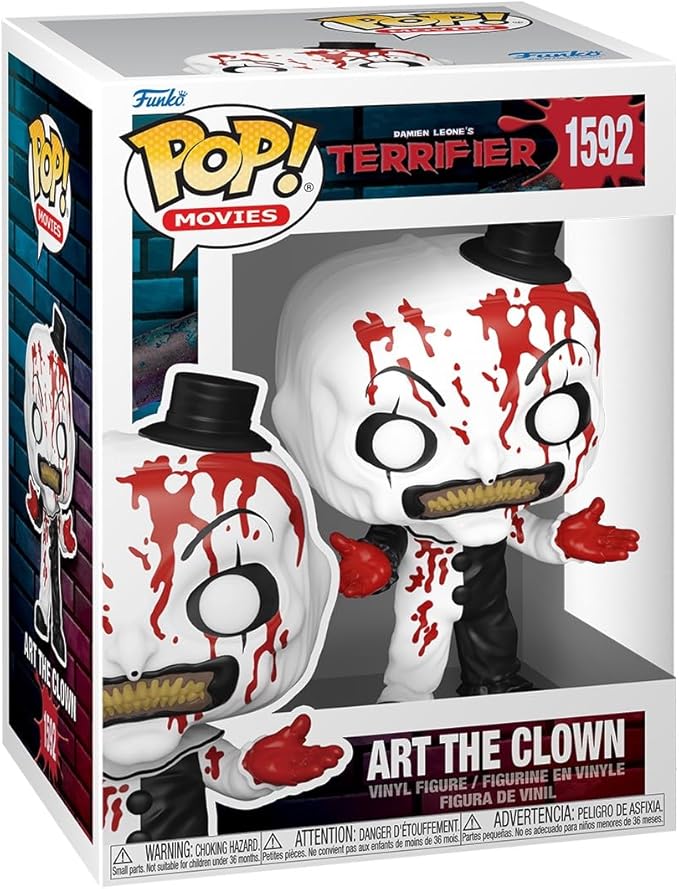terrifier 2:  art the clown (bd) 9cm - funko pop! 1592