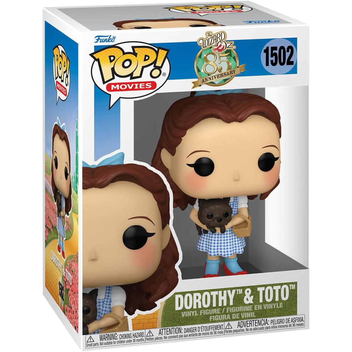 the wizard of oz - 85th anniversary - dorothy & toto 9cm - funko pop! 1502