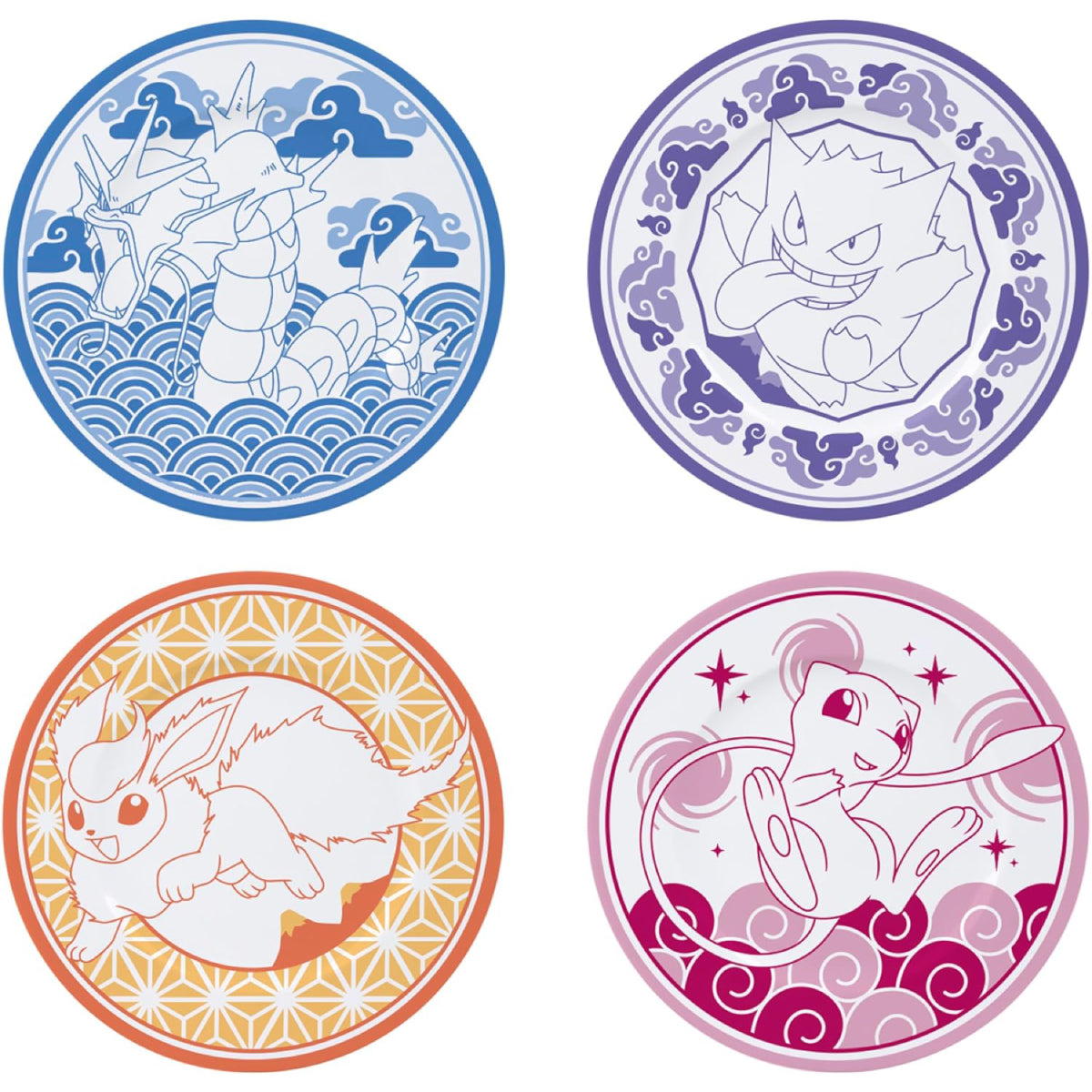 pokemon - set 4 piatti japanese style