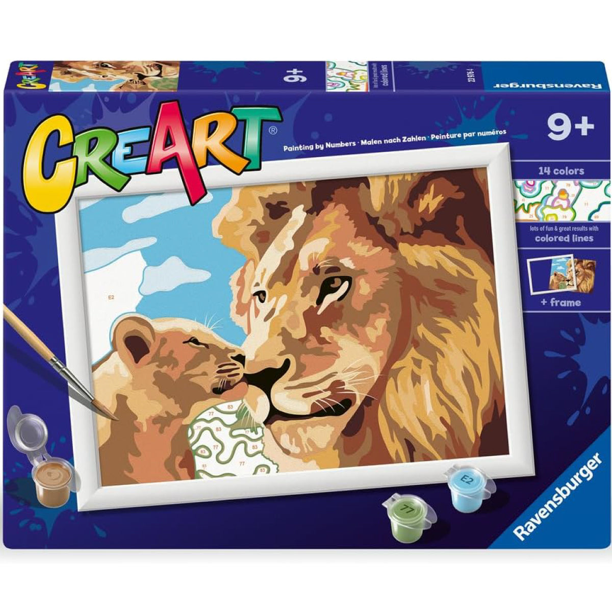 creart - leone e cucciolo