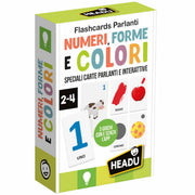 flashcards parlanti numeri, forme e colori