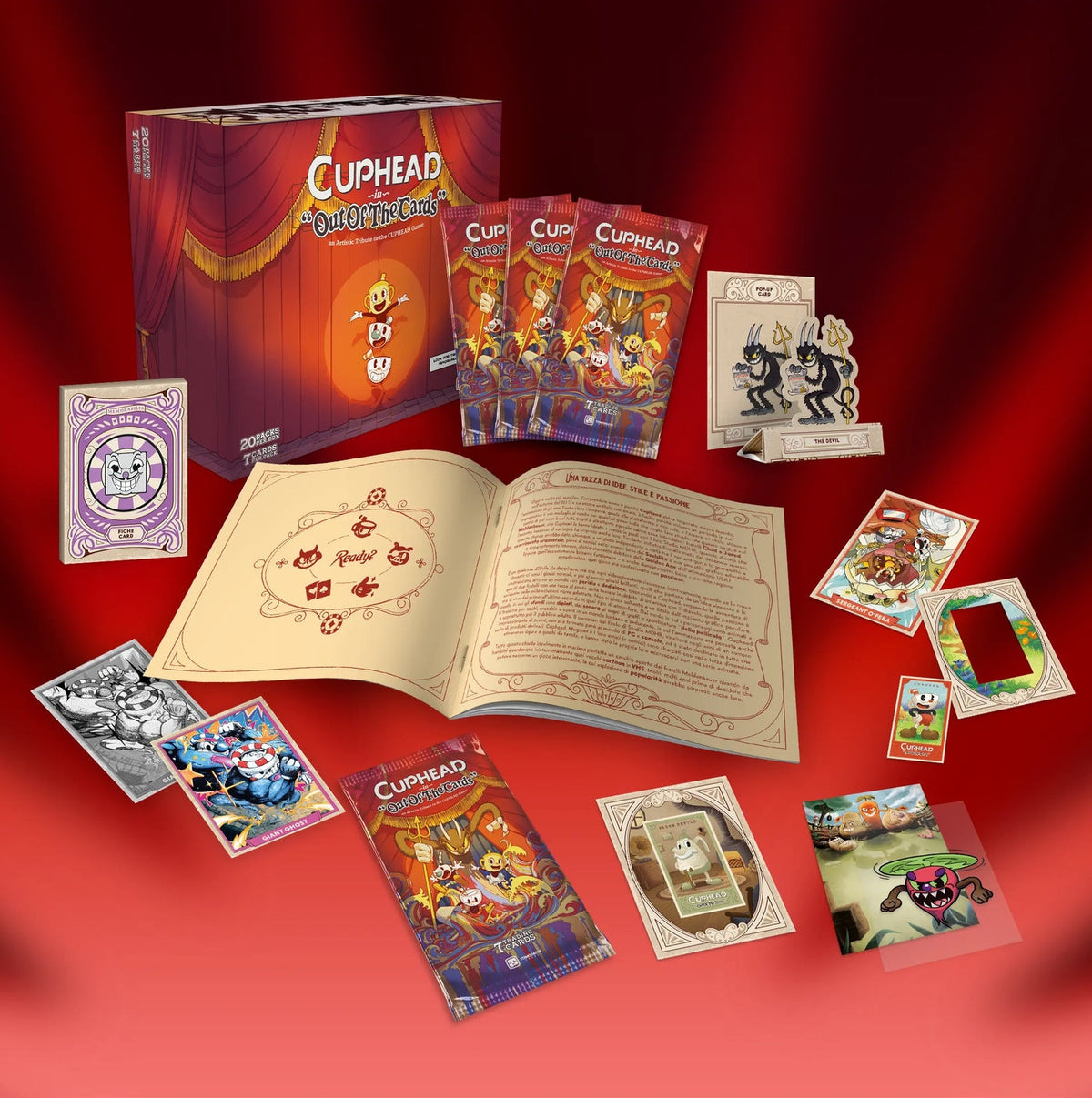 cuphead - out of the cards - box (20 buste)