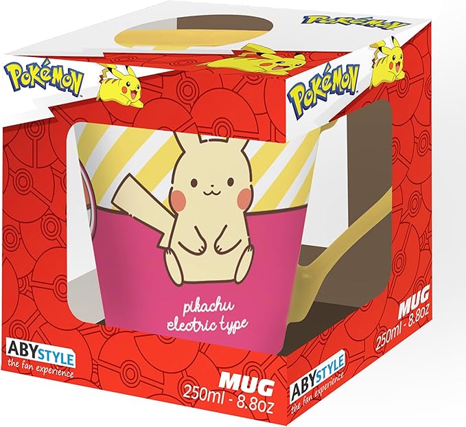 pokémon - tazza 250ml - pikachu electric
