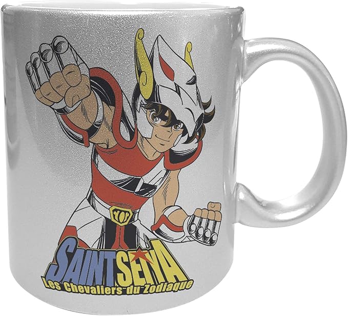 saint seiya - tazza argento 320ml - pegasus