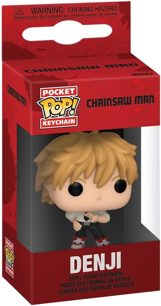 chainsaw man - denji 4cm - funko pocket pop! portachiavi