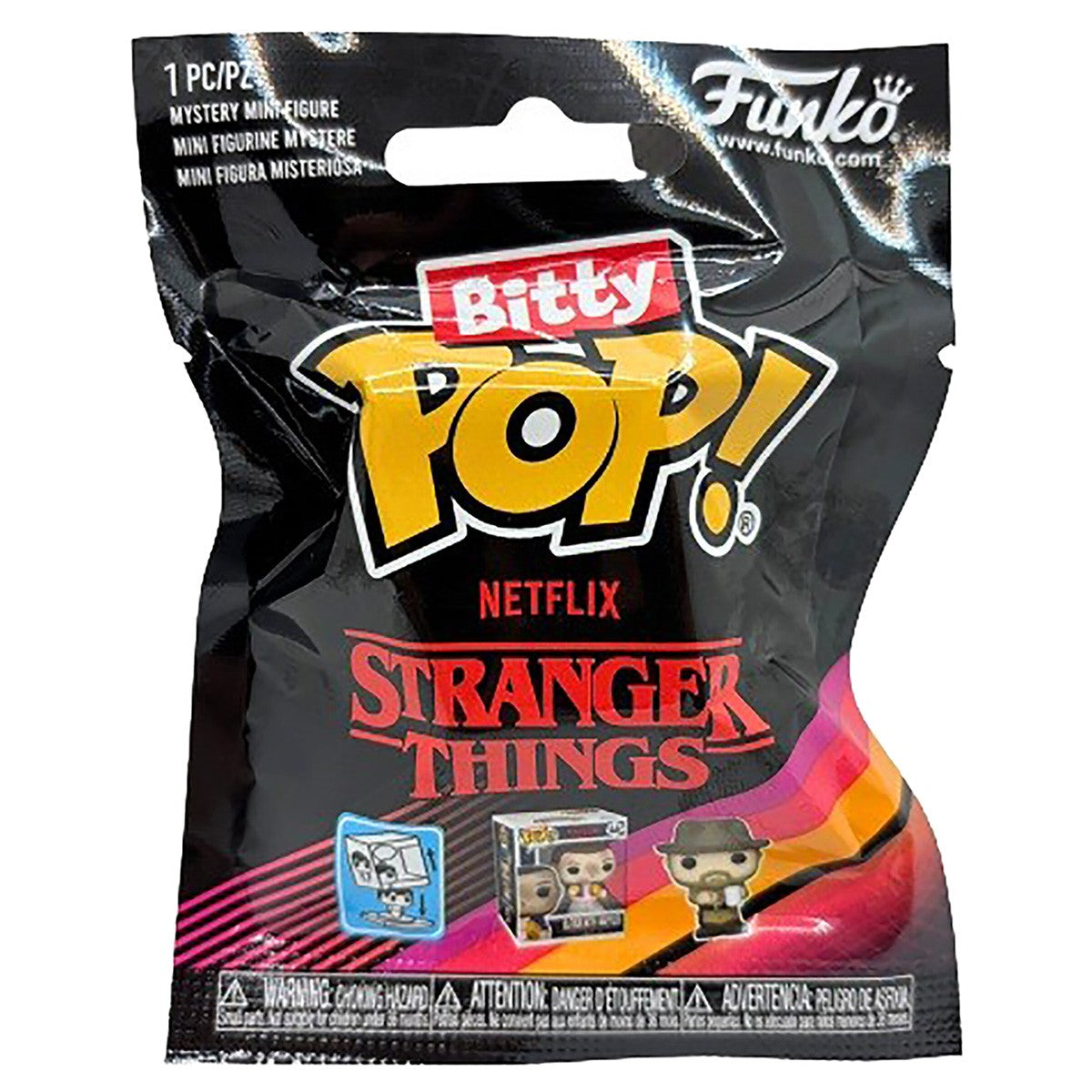 stranger things - 1 personaggio assortito 3cm  - funko pop! bitty