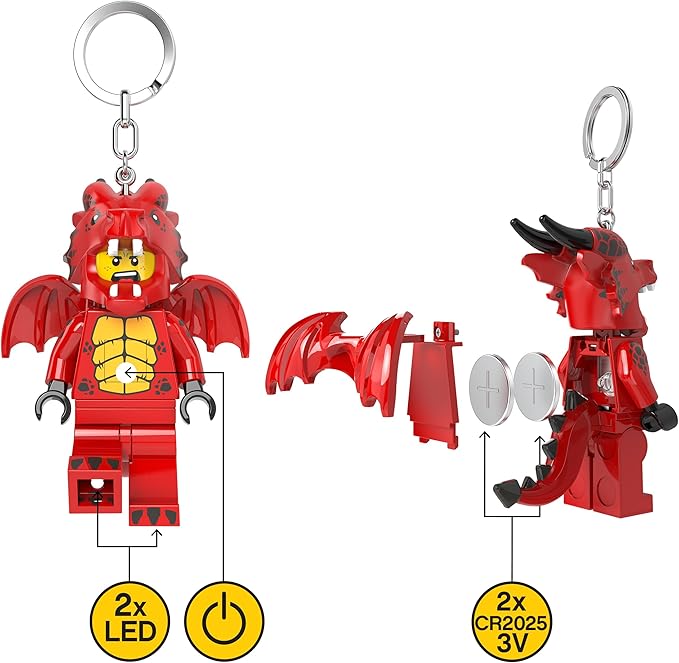 ke196h - dragon boy - portachiavi con torcia led