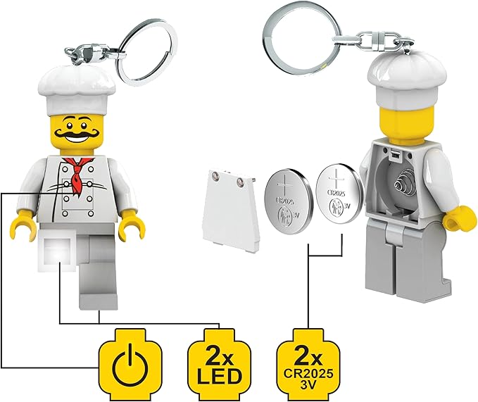 chef - portachiavi con torcia led