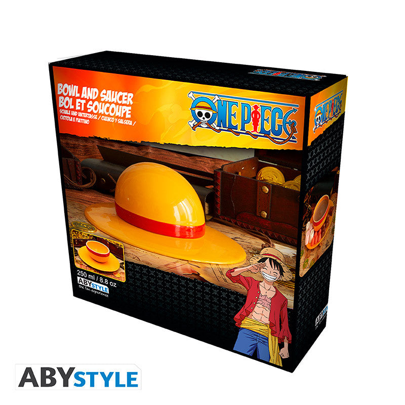 one piece - scodella e piatto - cappello di paglia