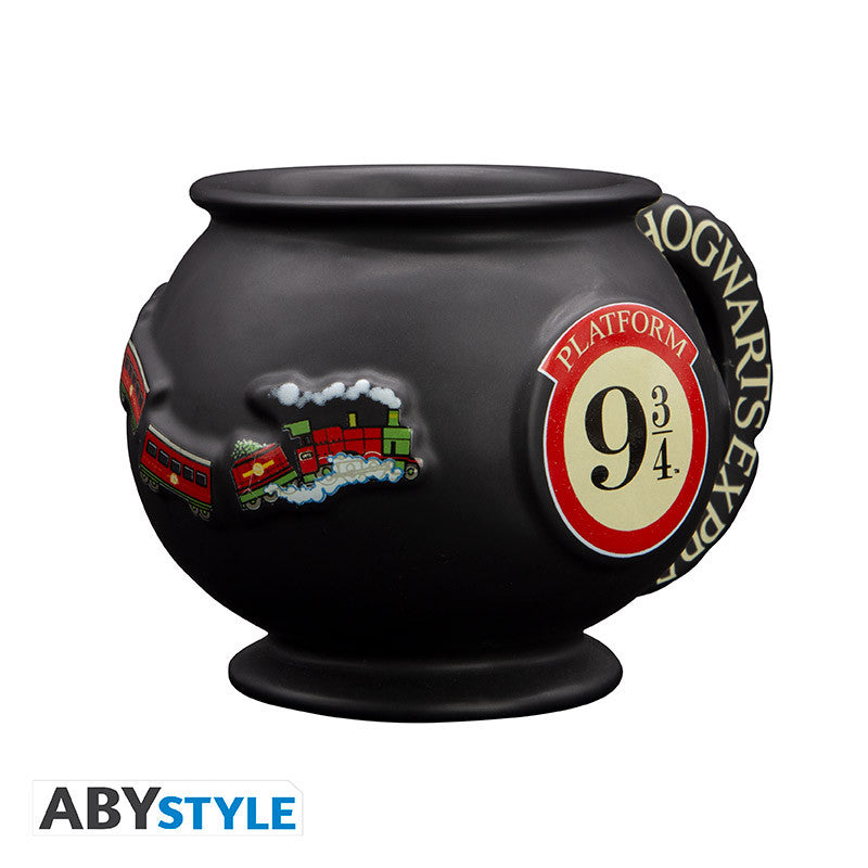 harry potter - tazza 3d 500ml - binario 9 3/4