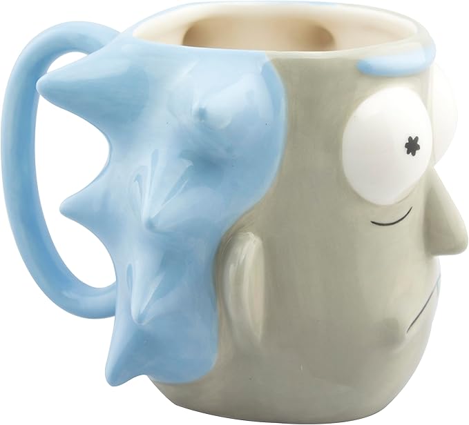rick and morty - tazza 3d 500ml - rick sanchez