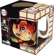 demon slayer - tazza 460ml - tanjiro nero & verde s2
