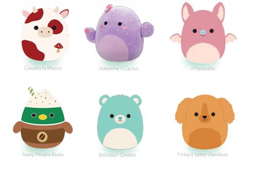 squishmallows - wave 8 - peluche 20cm personaggio assortito