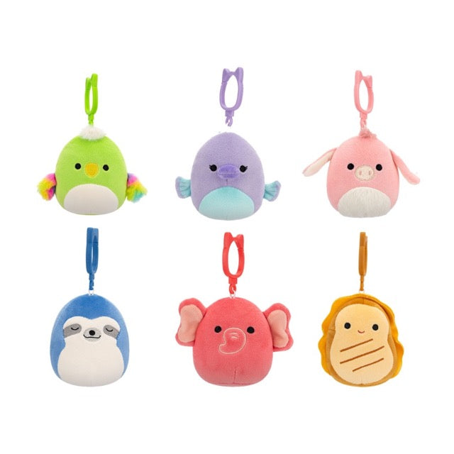 squishmallows clip on - peluche 10cm - modello assortito