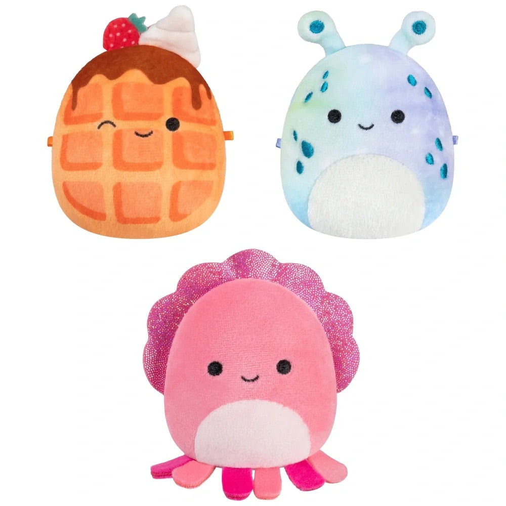 squishmallows - micromallows - confezione da 3 - wave 1 - personaggi assortiti