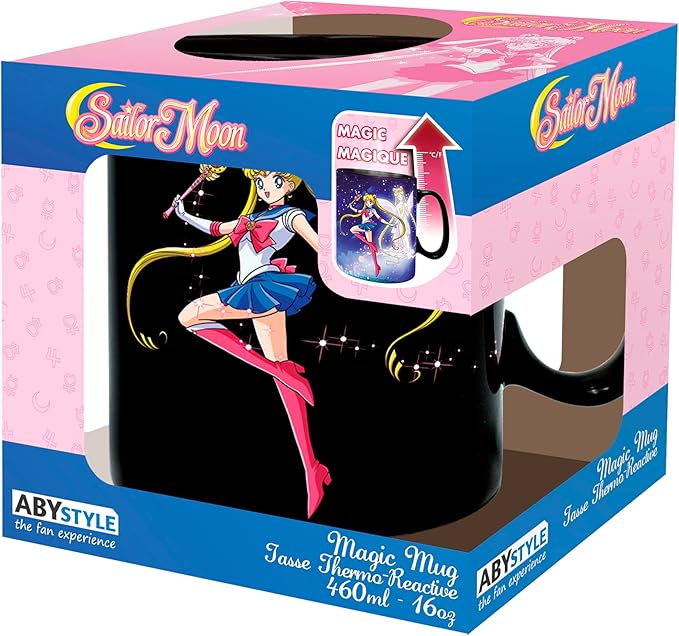 sailor moon - tazza termosensibile 460ml - gruppo