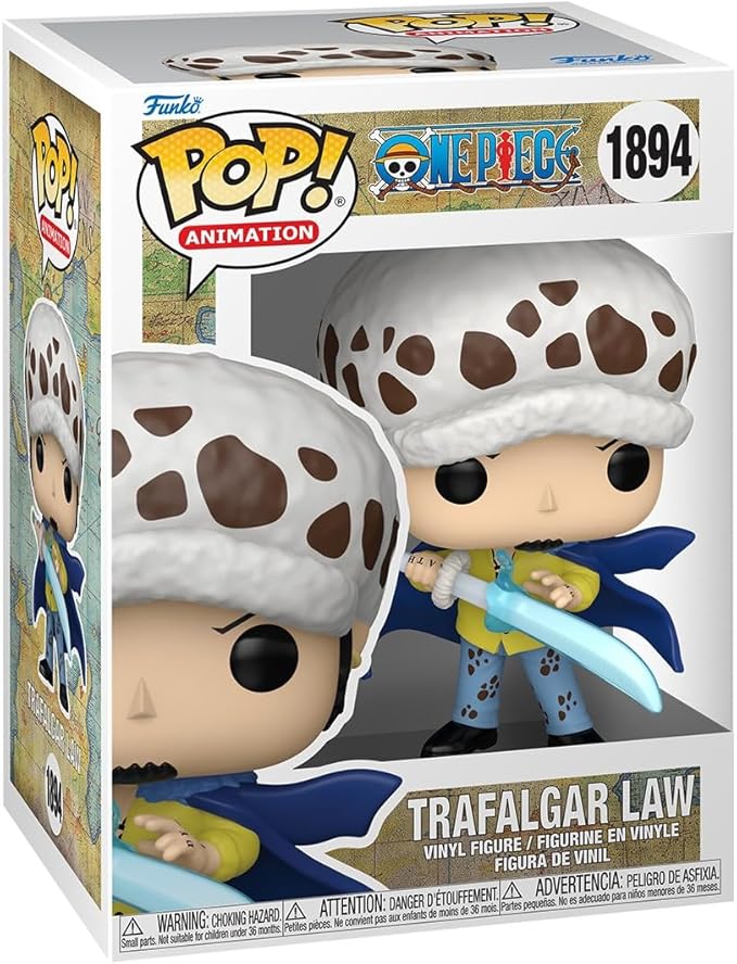 one piece - trafalgar law with blue anesthesia 9cm - funko pop! 1894