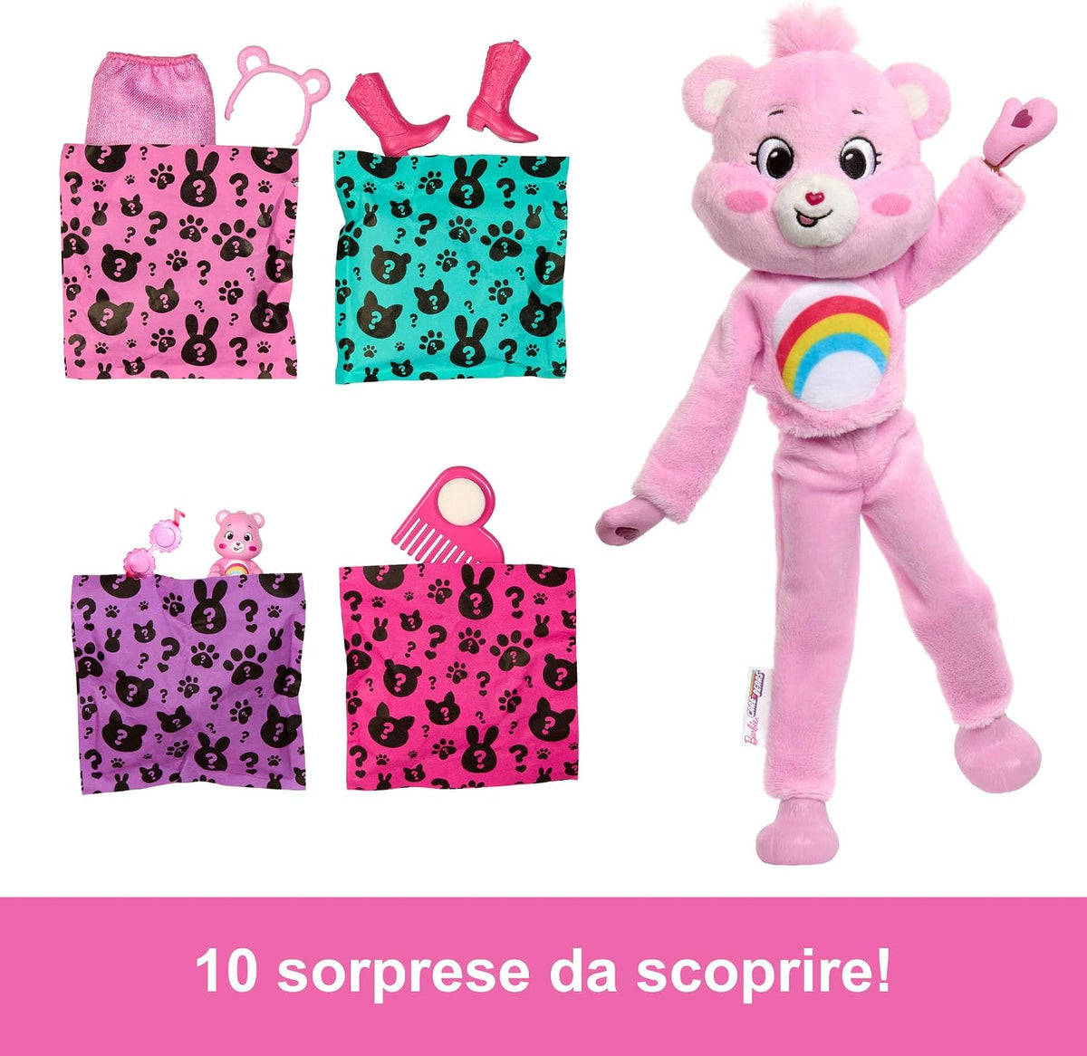 barbie cutie reveal - orsetti del cuore - 1 modello assortito