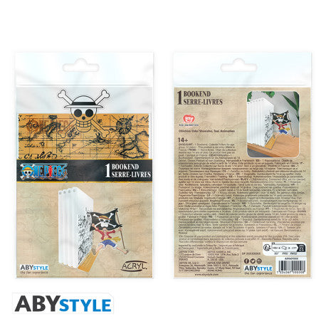 one piece - fermalibri acryl - luffy con la sua bandiera