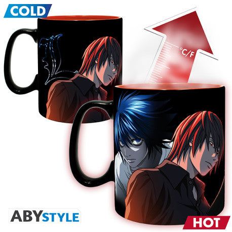 death note - tazza termosensibile 460ml - l & light