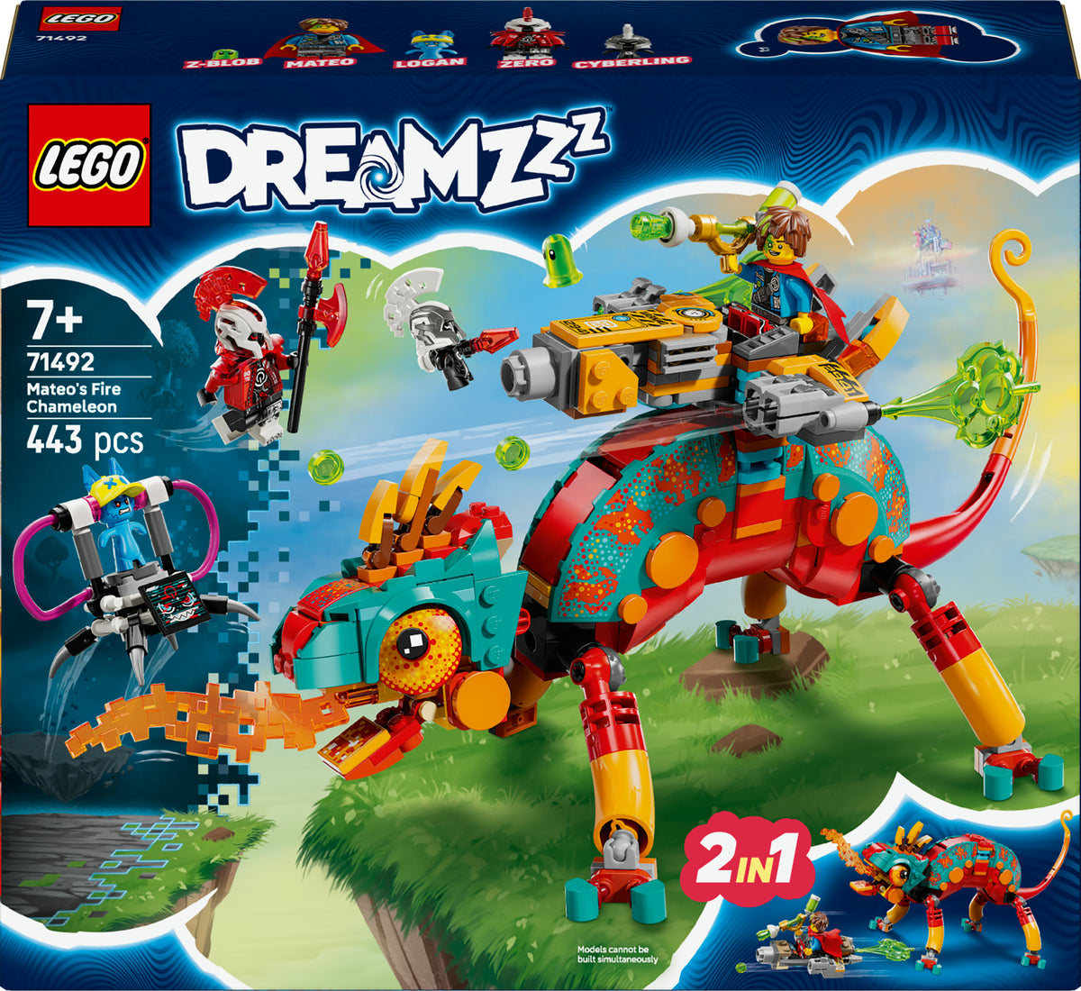LEGO Dreamzzz 71492 Il camaleonte di fuoco di Mateo