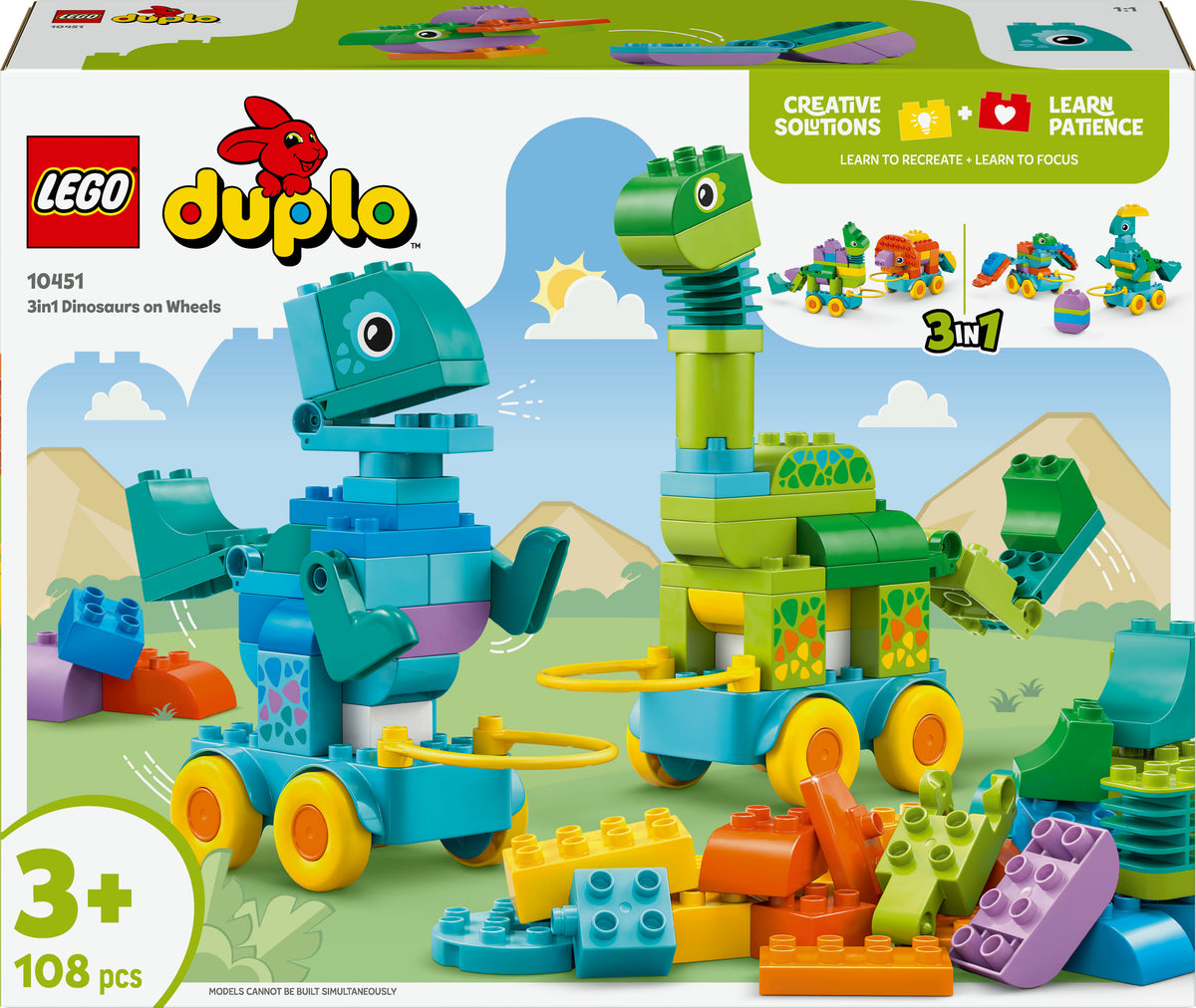 10451 - Dinosauri su ruote 3 in 1