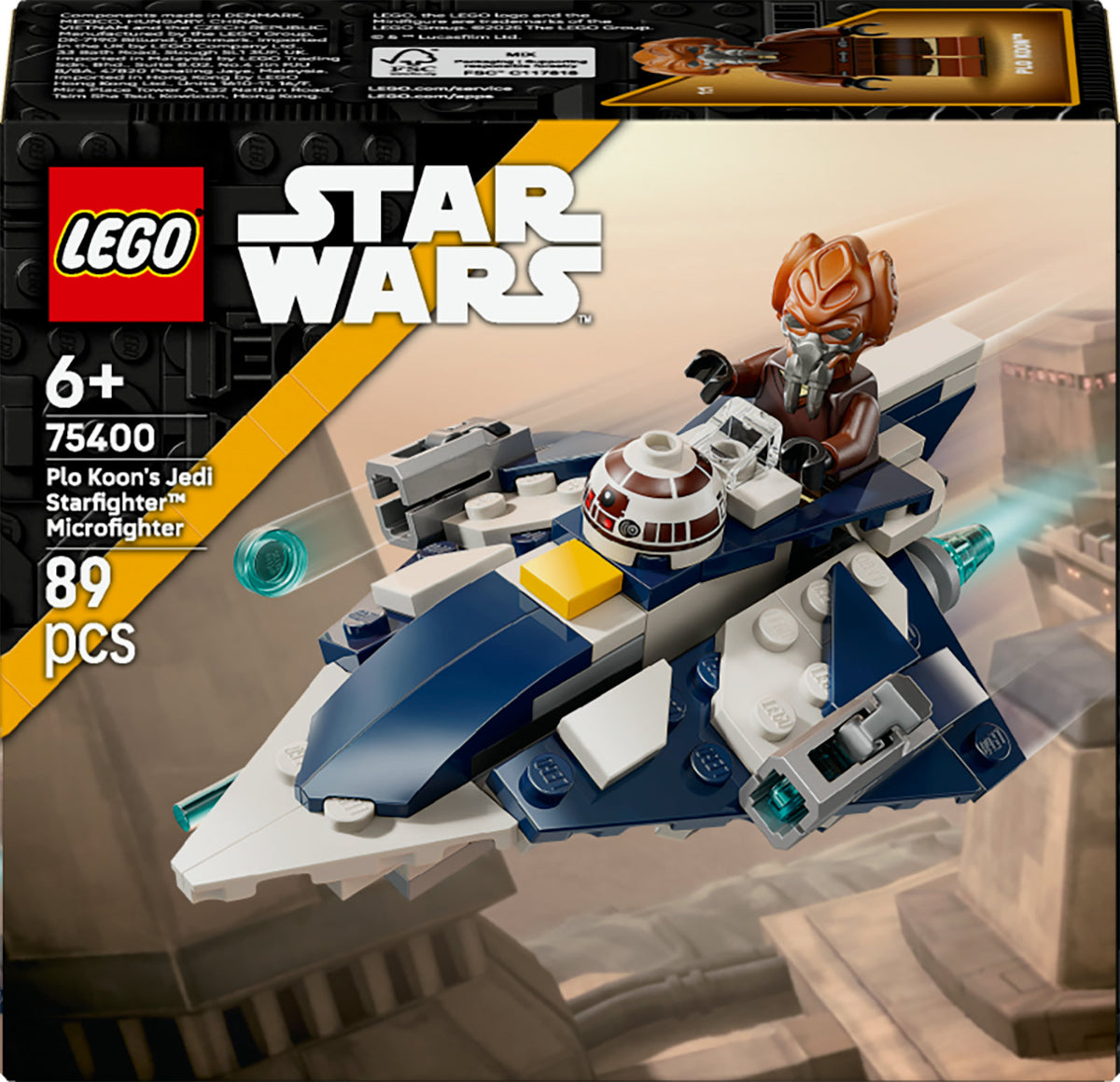 LEGO Star Wars 75400 microfighter jedi starfighter di plo koon