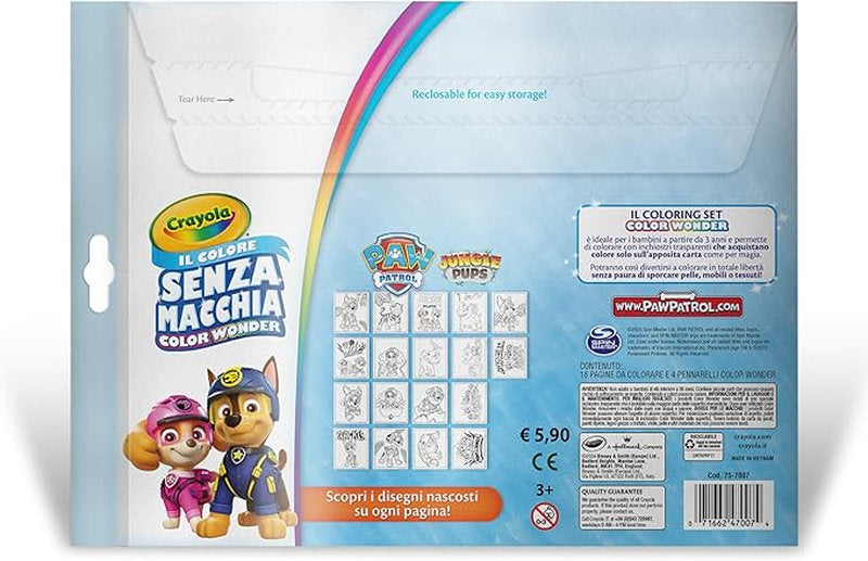color wonder - paw patrol